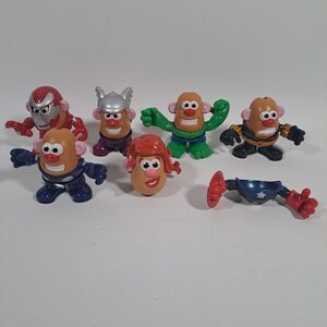 Lot Mini Mr. Potato Head Marvel Mashable Heroes Iron Man Thor Hulk Mixable